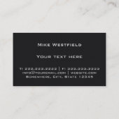 スタイリッシュ車の札 名刺 (裏面)