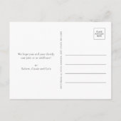 スタイリッシュ金ゴールドの新しい年パーティー インビテーションポストカード (裏面)