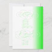 スタイリッシュ金ゴールドの花感謝していは サンキューカード (裏面)