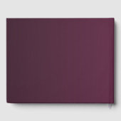 スタイリッシュ金ゴールドクリスマスツミニマルリー結婚ズ ゲストブック (裏面)