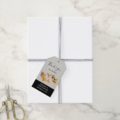 スタイリッシュ金ゴールドコイフィッ結婚シュありがとう ギフトタグ (より糸付き)