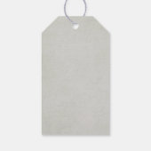 スタイリッシュ金ゴールドコイフィッ結婚シュありがとう ギフトタグ (裏面)