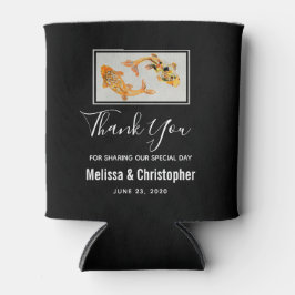 スタイリッシュ金ゴールドコイフィッ結婚シュありがとう 缶クーラー