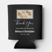 スタイリッシュ金ゴールドコイフィッ結婚シュありがとう 缶クーラー (裏面)