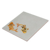 スタイリッシュ金ゴールドコイ タイル (側面)