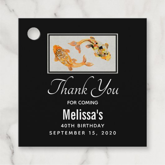 スタイリッシュ金ゴールドコイ フェイバータグ (正面)