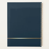 スタイリッシュ金ゴールドハープ音楽先生カスタム プランナー手帳 (裏面)