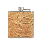 スタイリッシュ金ゴールドパーソナライズされた黒 フラスク (裏面)