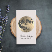 スタイリッシュ金ゴールドムーンモダンイベント計画 名刺