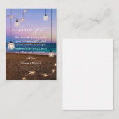 スタイリッシュ金ゴールド灯感謝してい白 ノートカード (正面/裏面)