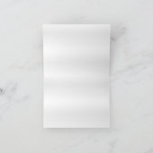 スタイリッシュ金ゴールド紙吹雪ドット |ネイビーブルーサテン サンキューカード (内部)