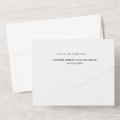 スタイリッシュ金ゴールド紙吹雪50thゴールデン結婚ズ オールインワン招待状 (裏面)