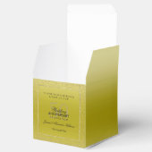 スタイリッシュ金ゴールド紙吹雪50th結婚's Thank You フェイバーボックス (オープン)