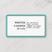 スタイリッシュ金ゴールド絵を描（ばちゃばちゃ）跳ねる枠青空 名刺 (裏面)