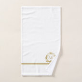 スタイリッシュ金ゴールド高級フレーム バスタオルセット (ハンドタオル)