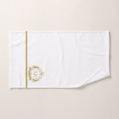 スタイリッシュ金ゴールド高級フレーム バスタオルセット (ハンドタオル)