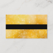 スタイリッシュ金ゴールド黒モダントレンディー 名刺 (裏面)