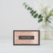 スタイリッシュ銅セフェイクンクイン美しいとファッション 名刺 (スタンド正面)