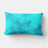 スタイリッシュ雨雲の効果パターン青と海軍 ランバークッション (正面)