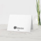 スタイリッシュ雪だるまビジネス企業の/ホリデーカード シーズンカード (裏面)