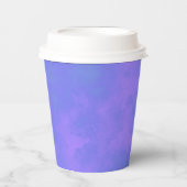 スタイリッシュ雲の効果（青） 紙コップ (正面)