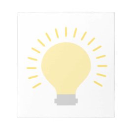 スタイリッシュ電球デザイン ノートパッド