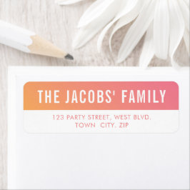 スタイリッシュ頭が切れるモダングラデーションク黄色 ラベル