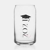 スタイリッシュ類 |モノグラム卒業 ガラス缶 (正面)