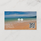 スタイリッシュ鮮やかビーチ 名刺 (裏面)