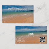 スタイリッシュ鮮やかビーチ 名刺 (正面/裏面)