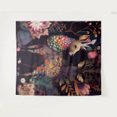 スタイリッシュ鹿タペストリー:自然インスパイアチャームTを追加 タペストリー (正面(横))