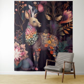 スタイリッシュ鹿タペストリー:自然インスパイアチャームTを追加 タペストリー (インサイチュ)