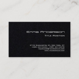 スタイリッシュ黒モダントレンディー 名刺