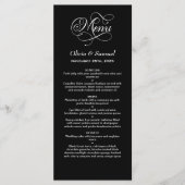 スタイリッシュ黒結婚の メニュー (正面)