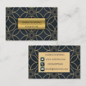 -スタイリッシュ1920のスタイル名刺。 名刺 (正面/裏面)