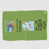 スタイリッシュ2写真最高のパパBy Par ゴルフタオル (横)