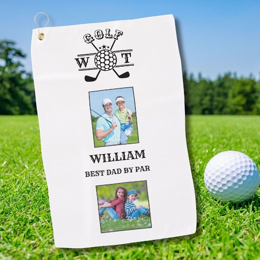 スタイリッシュ2写真最高のパパBy Par ゴルフタオル