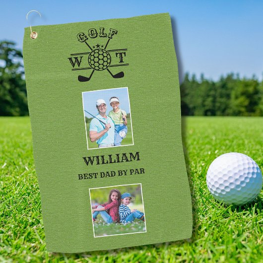 スタイリッシュ2写真最高のパパBy Par ゴルフタオル