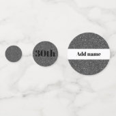 スタイリッシュ30パーソナライズされた歳の誕生日紙吹雪 コンフェッティ (正面)