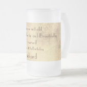 スタイリッシュ40ユーモアのある歳の誕生日 フロストグラスビールジョッキ (正面右)