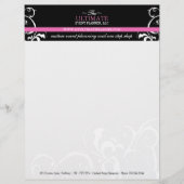 スタイリッシュ + はっきりしたなウェディングプランナーレターヘッド レターヘッド (正面)