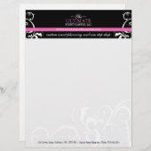 スタイリッシュ + はっきりしたなウェディングプランナーレターヘッド レターヘッド (正面/裏面)