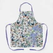 スタイリッシュ&エレガントフローラ&蝶エプロン エプロン (正面)