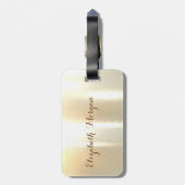 スタイリッシュ,エレガント将来のミセス，フォイルブラシストローク ラゲッジタグ (裏面縦)