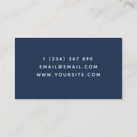 スタイリッシュ エレガント ソフトウェアデveloper サウンドウェーブ ブルー 名刺 (裏面)