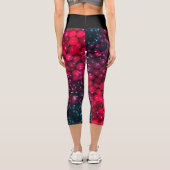 スタイリッシュ |カスタマイズ可能 |クランベリー カプリレギンス (裏面)
