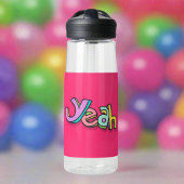 スタイリッシュ「クールうん」レインボーカラーのピンクスポーツ ウォーターボトル