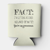 スタイリッシュ & – グおもしろいロムスマン提案ベージュ 缶クーラー (正面)