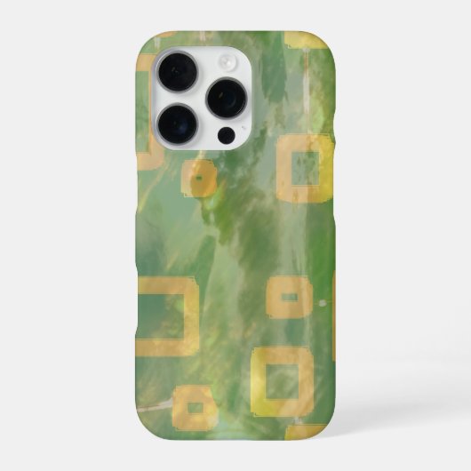 スタイリッシュ グリーン iPhone / iPad カバー (裏面)
