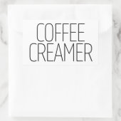 スタイリッシュ コーヒークリーマー 長方形シール (バッグ)